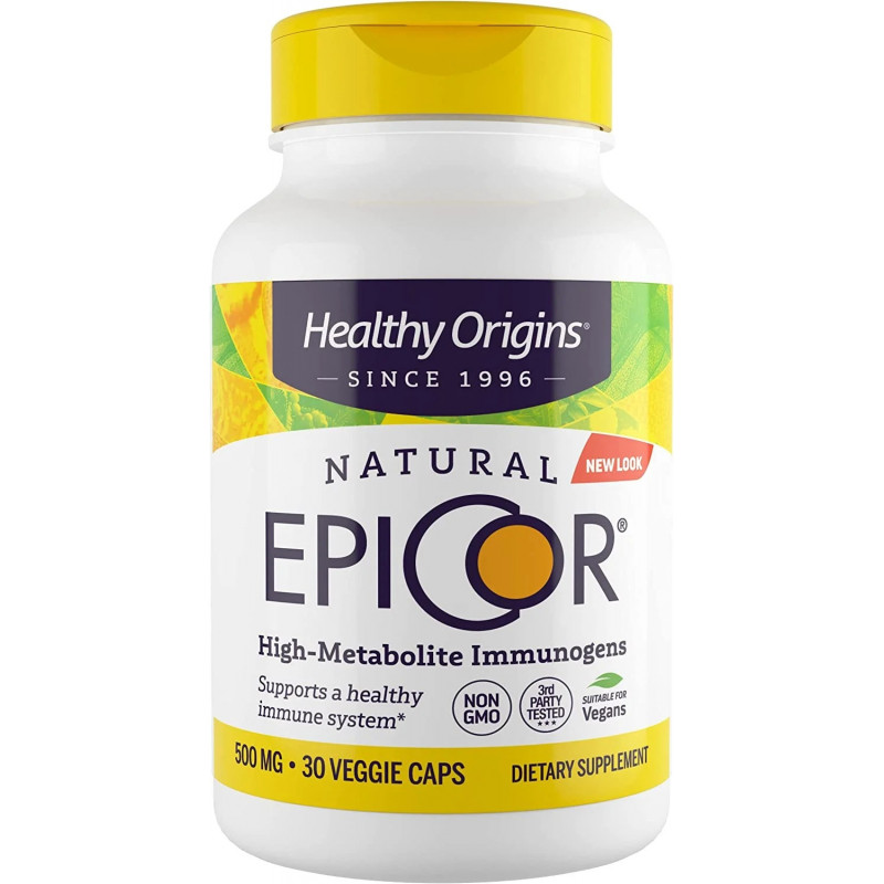 Епікор, EpiCor, Healthy Origins, 500 мг, 30 вегетаріанських капсул