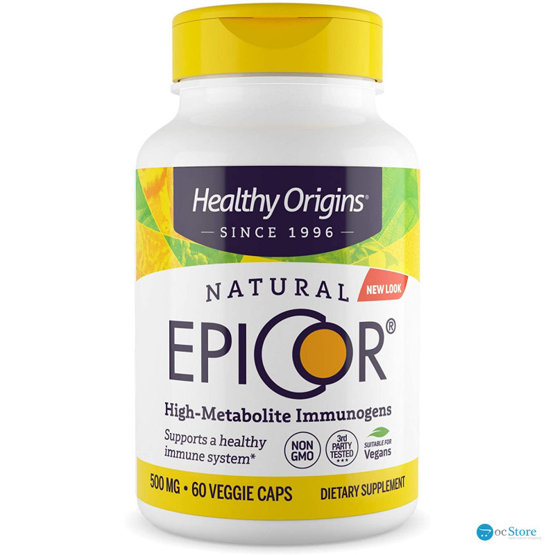 Епікор, EpiCor, Healthy Origins, 500 мг, 60 вегетаріанських капсул