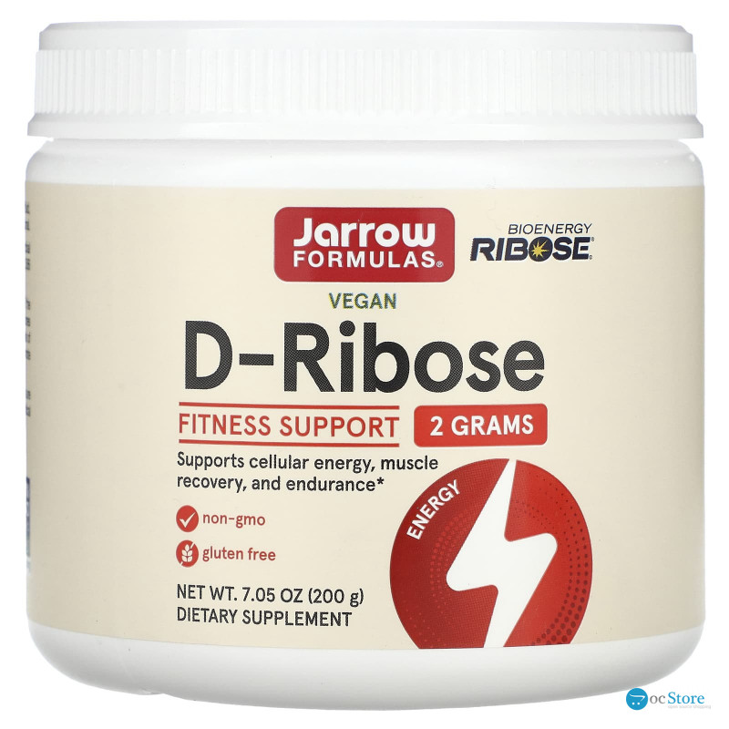 Д рибоза, D-Ribose, Jarrow Formulas, 200 г