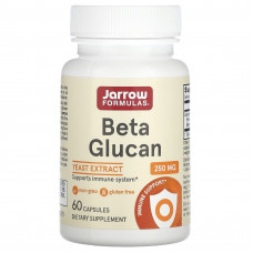 Бета глюкан, Beta Glucan, Jarrow Formulas, імунна підтримка, 60 капсул