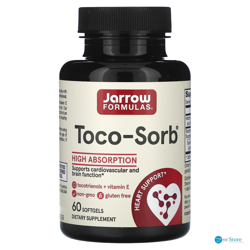 Вітамін Е і токотрінол, Tocotrienols and Vitamin E, Jarrow Formulas, 60 капсул