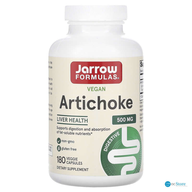 Артишок, Artichoke, Jarrow Formulas, 500 мг, 180 капсул
