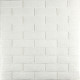 3D панель самоклеюча 700х770х3мм цегла Біла (001-3) SW-00000174