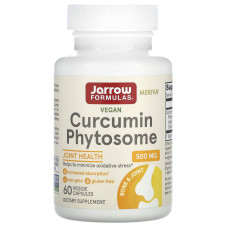 Куркумін, Vegan Curcumin Phytosome, Jarrow Formulas, 500 мг, 60 рослинних капсул