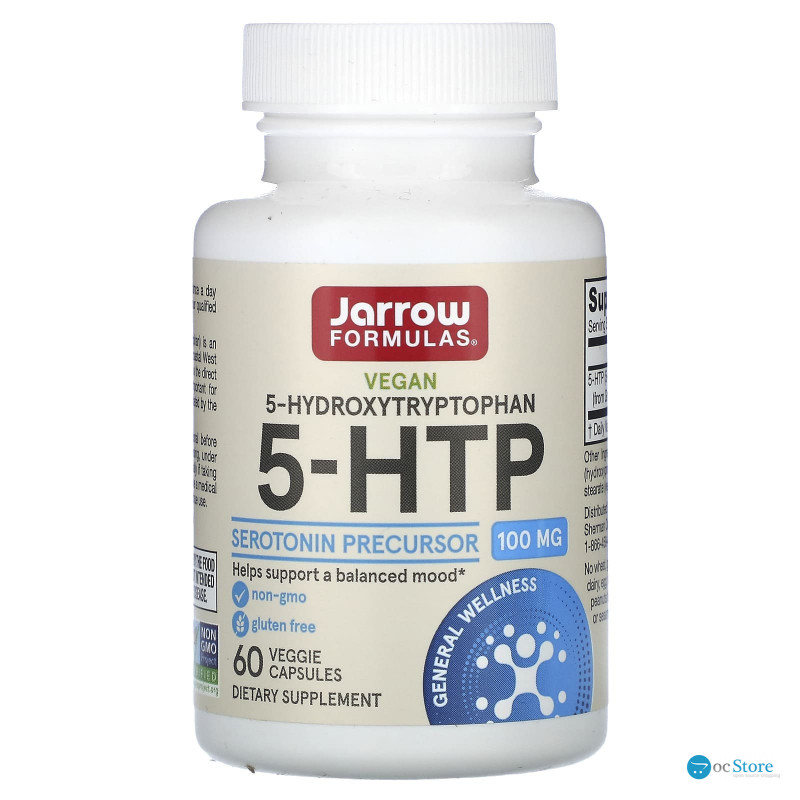 5-НТР, 5-гідрокси L-триптофан, Jarrow Formulas, 100 мг, 60 кап.