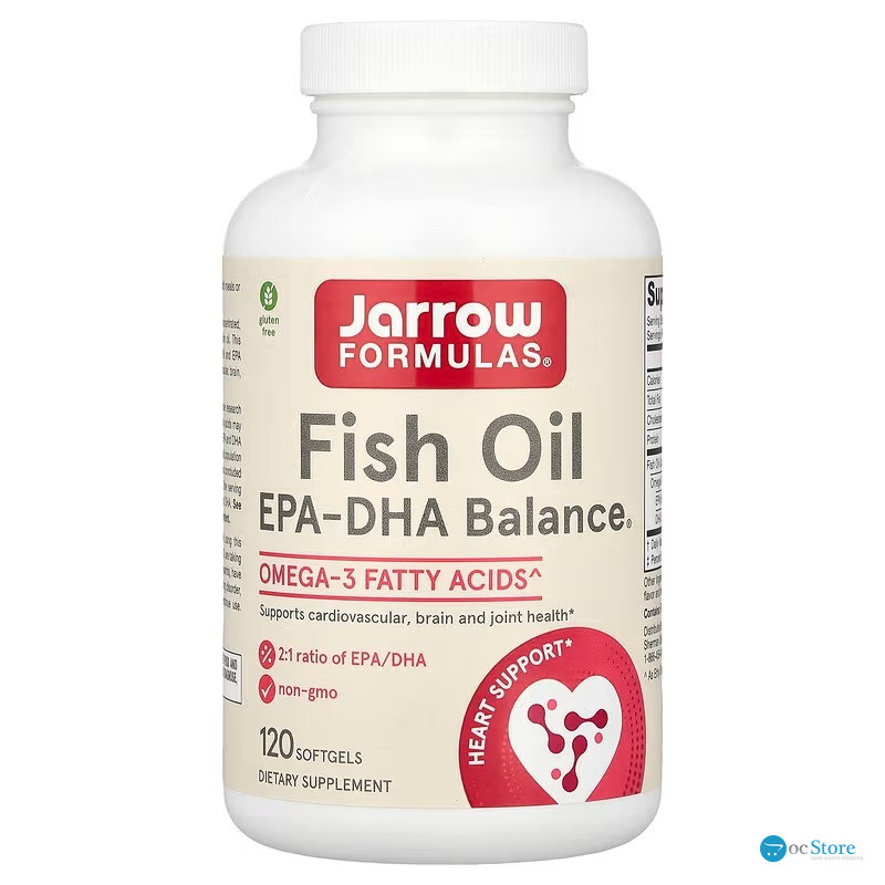 Риб'ячий жир баланс, EPA-DHA Balance, Jarrow Formulas, 1200 мг жирних кислот Омега-3 для підтримки серцево-судинної системи, 120 капсул