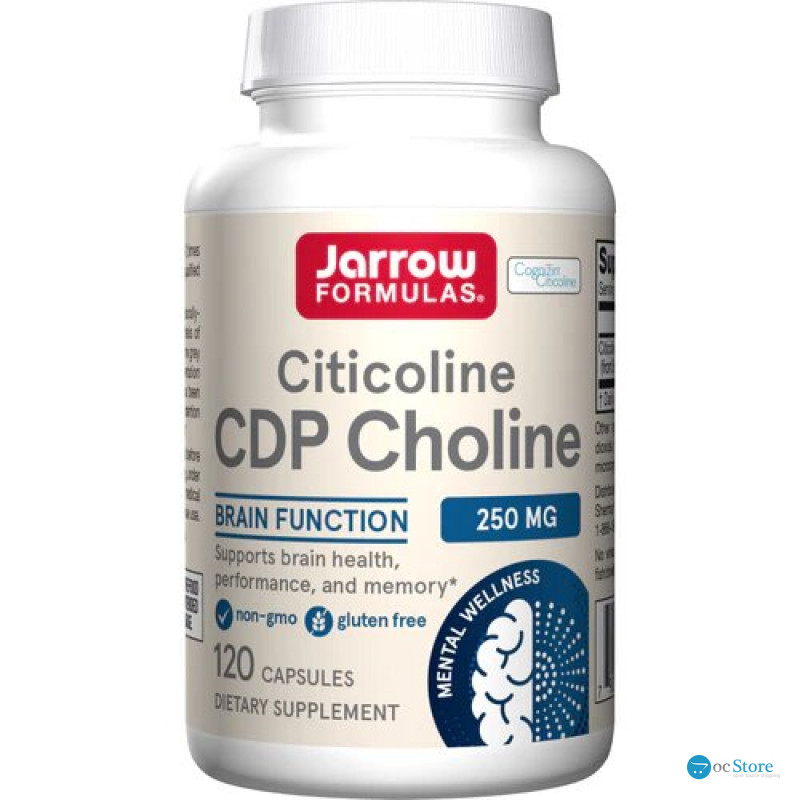Цитиколін, Citicoline, Jarrow Formulas, 250 мг, 120 капсул