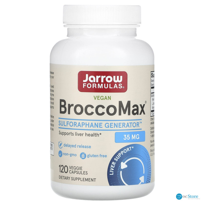 Екстракт броколі, BroccoMax, Jarrow Formulas, 120 рослинних капсул з відстроченим вивільненням
