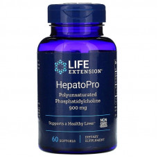Фосфатидилхолін, Hepatopro, Life Extension, 900 мг, 60 гелевих капсул