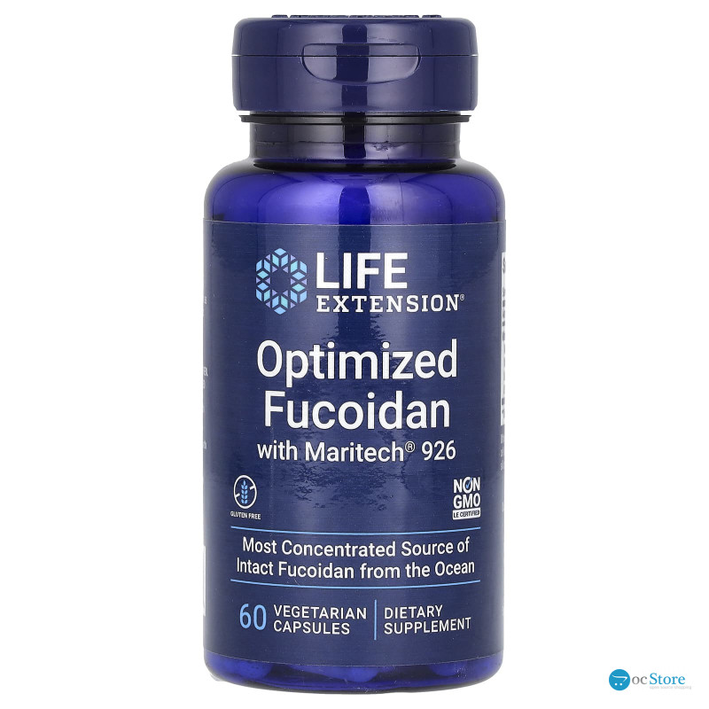 Фукоїдан оптимізований, Optimized Fucoidan with Maritech 926, Life Extension, 60 вегетаріанських капсул