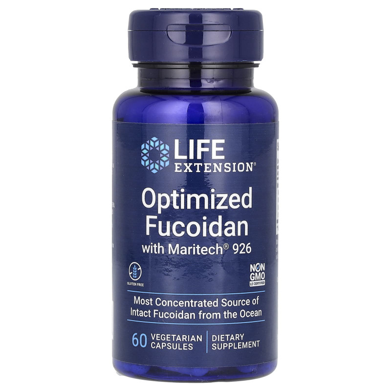Фукоїдан оптимізований, Optimized Fucoidan with Maritech 926, Life Extension, 60 вегетаріанських капсул