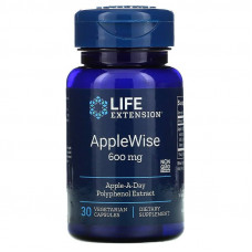 Поліфеноли яблучні, AppleWise, Life Extention, екстракт, 600 мг, 30 вегетаріанських капсул