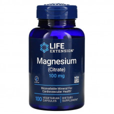 Цитрат магнію, Magnesium (Citrate), Life Extension, 100 мг, 100 вегетаріанських капсул