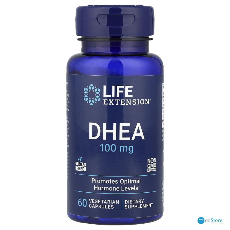 ДГЕА, DHEA, Life Extension, 100 мг, 60 капсул