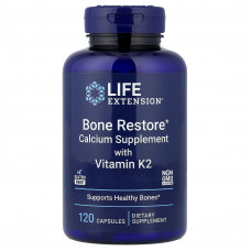 Відновлення кісток + К2, Bone Restore, Life Extension, 120 капсул