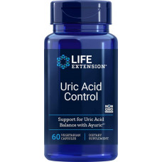 Сечова кислота, контроль, Uric Acid Control, Life Extension, 60 вегетаріанських капсул