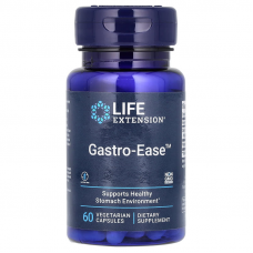 Відновлення мікрофлори шлунка, Gastro-Ease, Life Extension, 60 веганських капсул