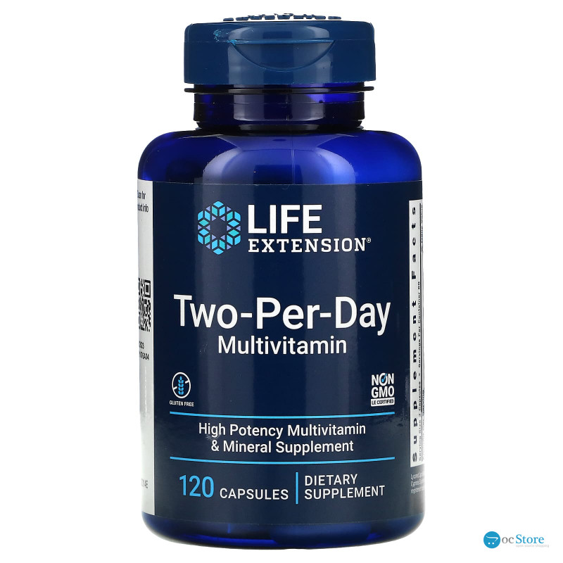 Мультивітамінна формула, Two-Per-Day, Life Extension, 120 капсул