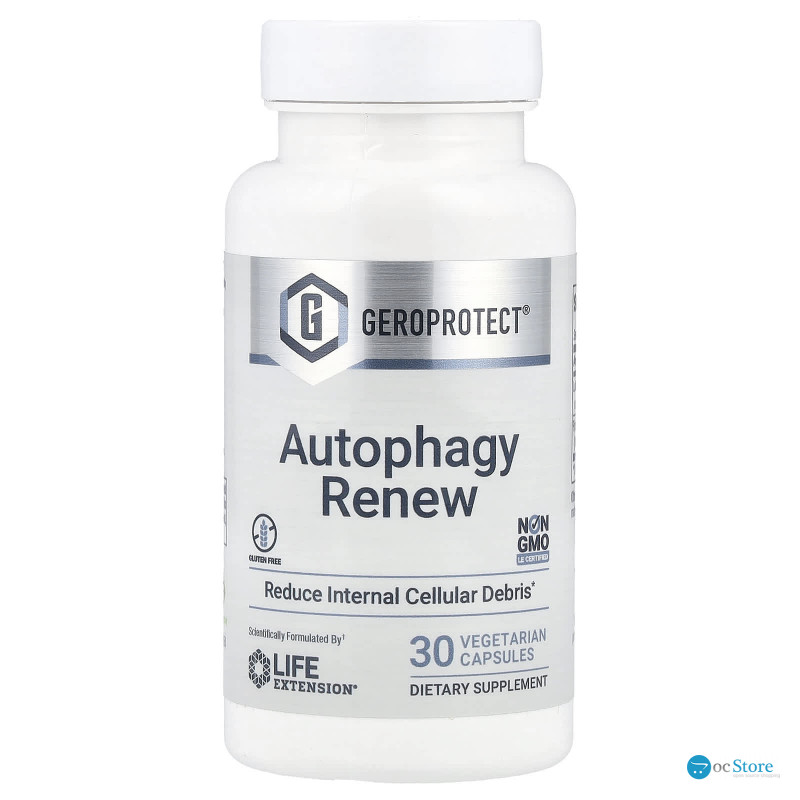 Формула довголіття, GeroProtect, Autophagy Renew, Life Extension, відновлення аутофагії, 30 вегетаріанських капсул