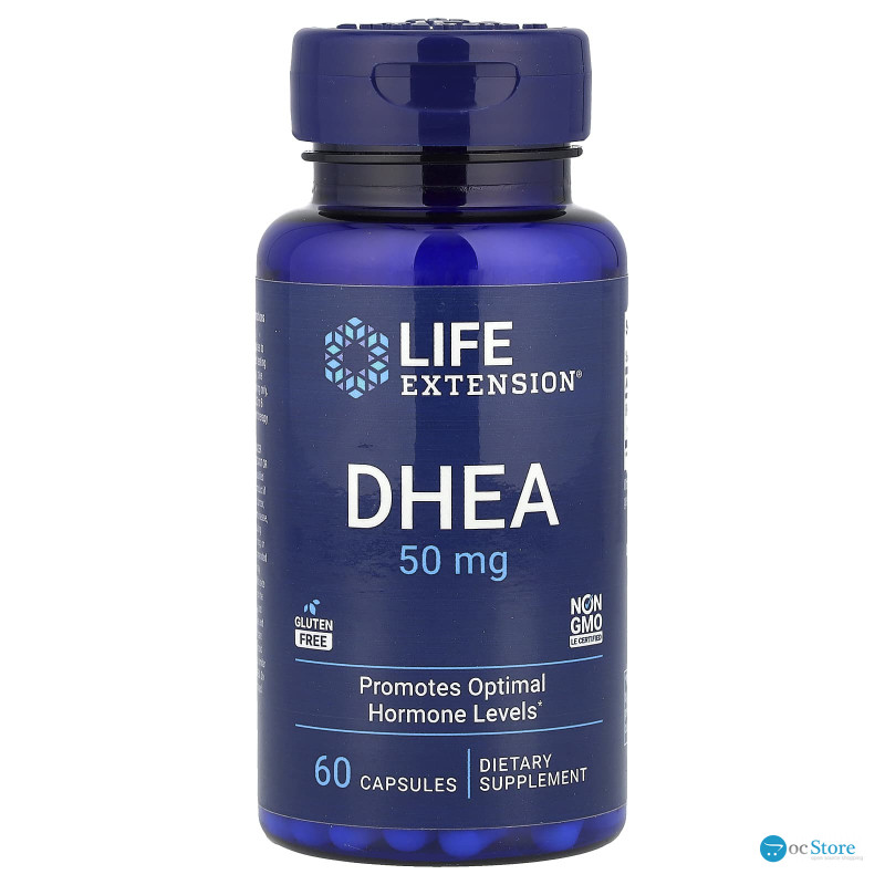 ДГЕА (дегідроепіандростерон), DHEA, Life Extension, 50 мг, 60 капсул