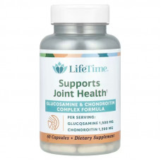 Глюкозамін хондроїтин, Glucosamine & Chondroitin, LifeTime Vitamins, 60 кап.