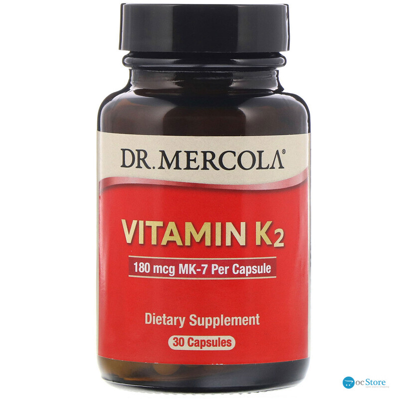 Вітамін К2, Vitamin K2, Dr. Mercola, 30 капсул