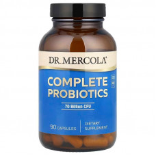 Пробіотики, комплекс, Complete Probiotics, Dr. Mercola, 70 млрд КОЕ, 90 капсул