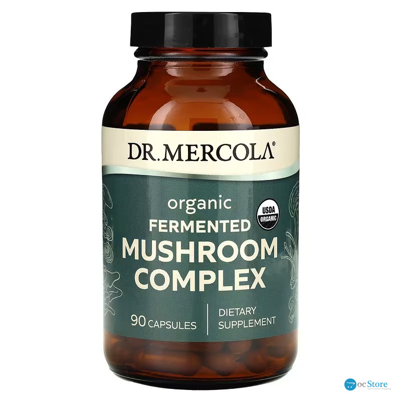 Гриби, комплекс, Mushroom Complex, Dr. Mercola, ферментований, 90 капсул