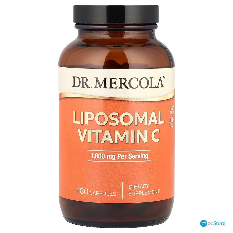 Ліпосомальний вітамін С, Liposomal Vitamin C, Dr. Mercola, 180 капсул (500 мг у капсулі)