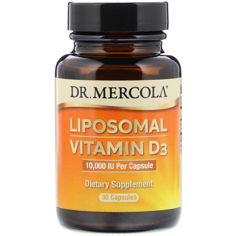 Вітамін D3 ліпосомальний, Liposomal Vitamin D3, Dr. Mercola, 10 000 МО, 30 капсул
