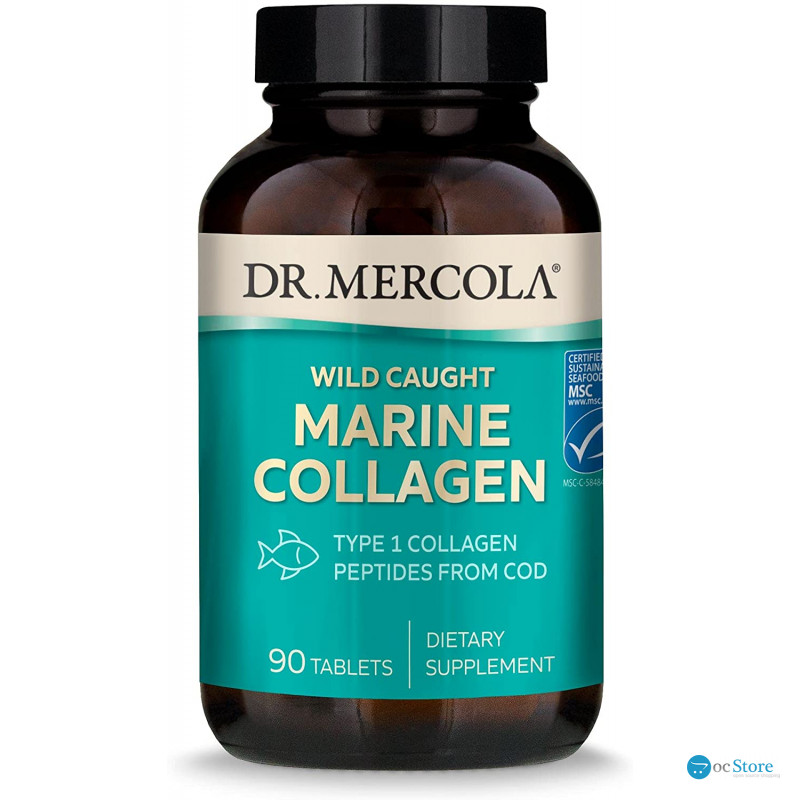 Морський колаген, Marine Collagen, Dr. Mercola, 90 таблеток
