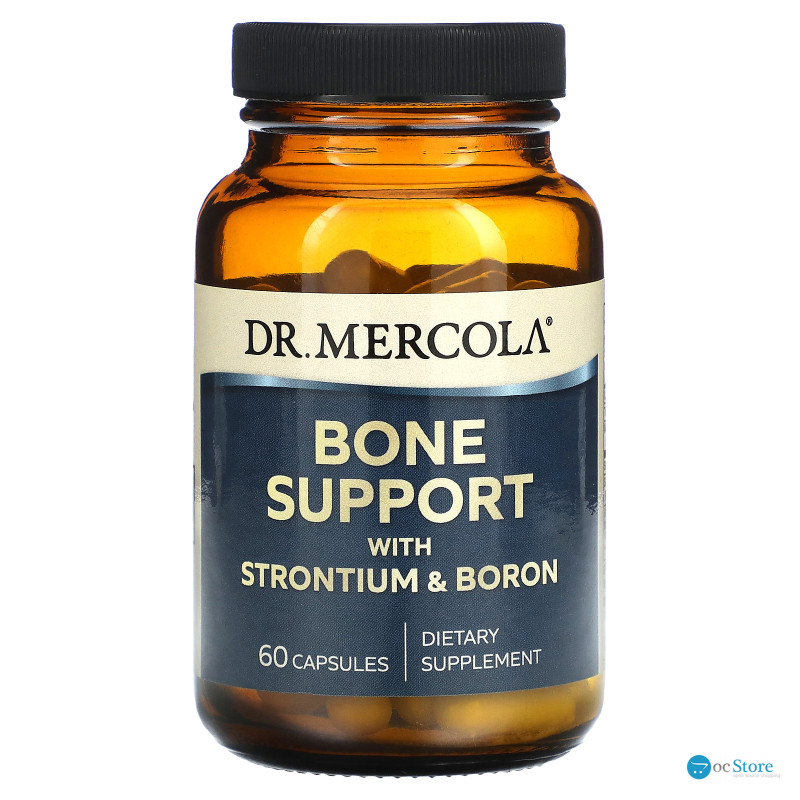 Підтримка кісток, стронцій та бор, Bone Support with Strontium and Boron, Dr. Mercola, 60 капсул