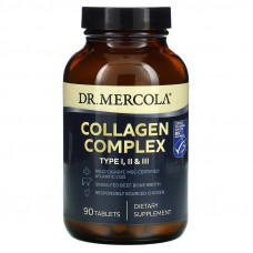 Колаген типу I, II та III, Collagen Complex, Dr. Mercola, комплекс, 90 пігулок