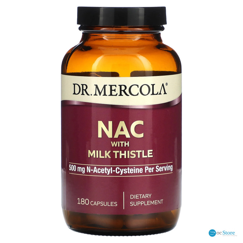 NAC з розторопшою, Pterostilbene, Dr. Mercola, 250 мг, 180 капсул