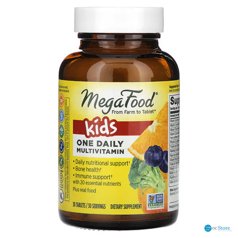 Вітаміни для дітей, Kid's One Daily, MegaFood, 1 в день, 30 таблеток