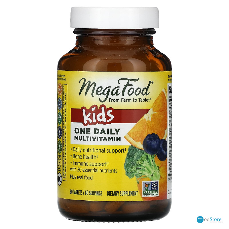 Вітаміни для дітей, Kid's One Daily, MegaFood, 1 в день, 60 таблеток