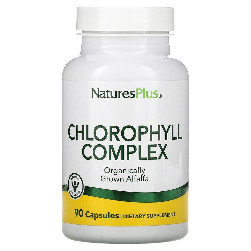 Хлорофіл, Chlorophyll, Nature's Plus, комплекс, 90 капсул.