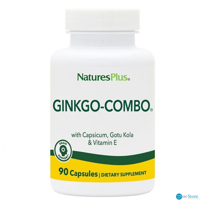 Гінкго білоба комбо, Ginkgo-Combo, Nature's Plus, 90 капсул