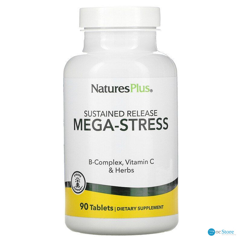 Мега-Стрес, комплекс, Mega-Stress, Nature's Plus, 90 таблеток