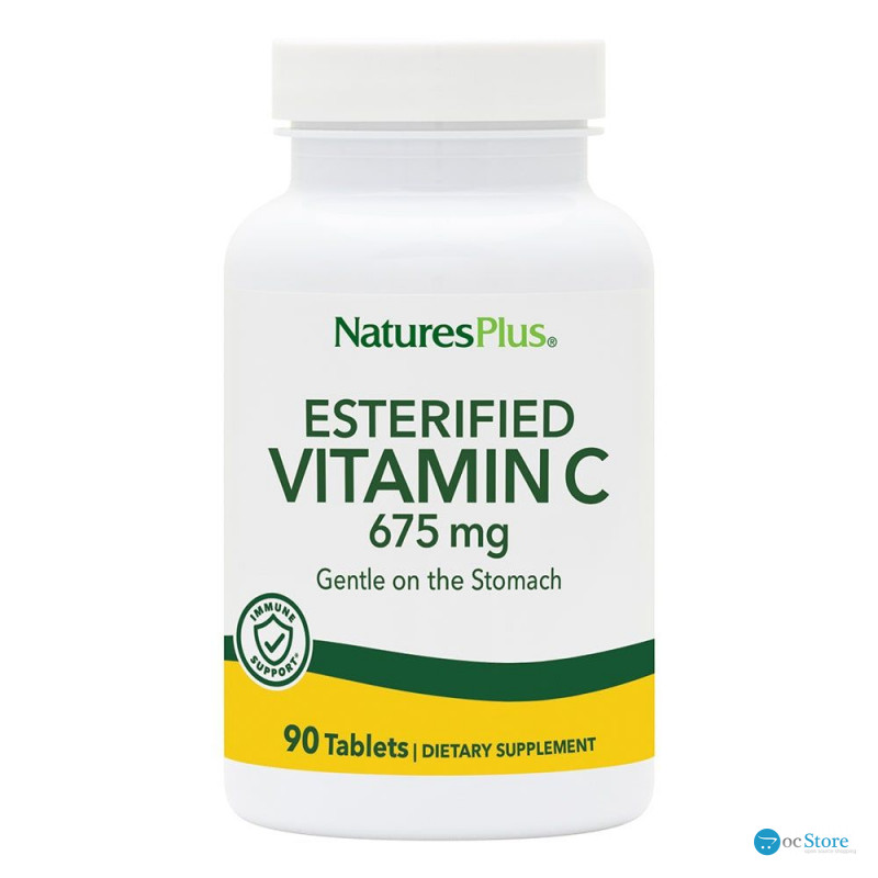 Вітамін С естерифікований, Esterified Vitamin C, Nature's Plus, 675 мг, 90 таблеток