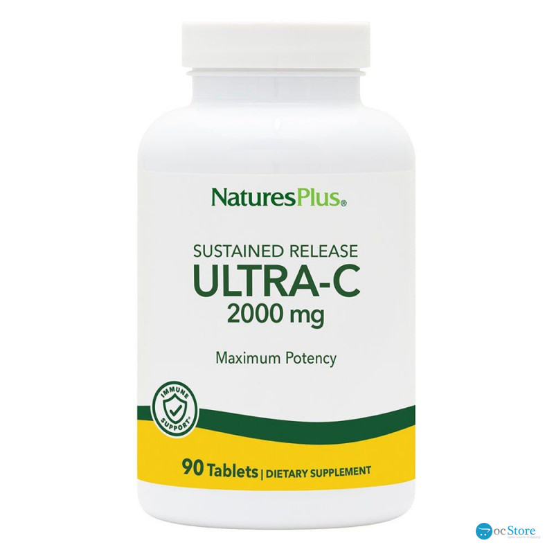 Вітамін С, Ultra-C, Nature's Plus, 2000мг, 90 таблеток
