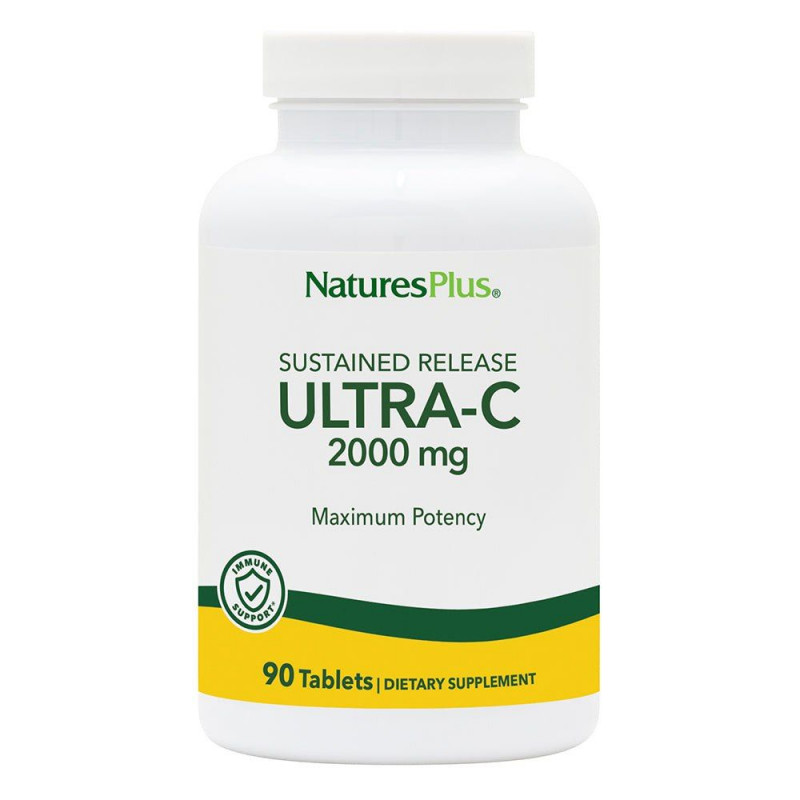 Вітамін С, Ultra-C, Nature's Plus, 2000мг, 90 таблеток