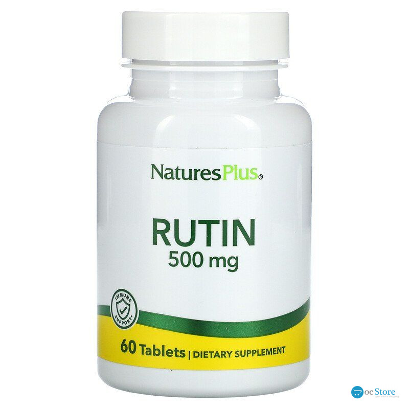 Рутин, Rutin, Nature's Plus, 500 мг, 60 таблеток