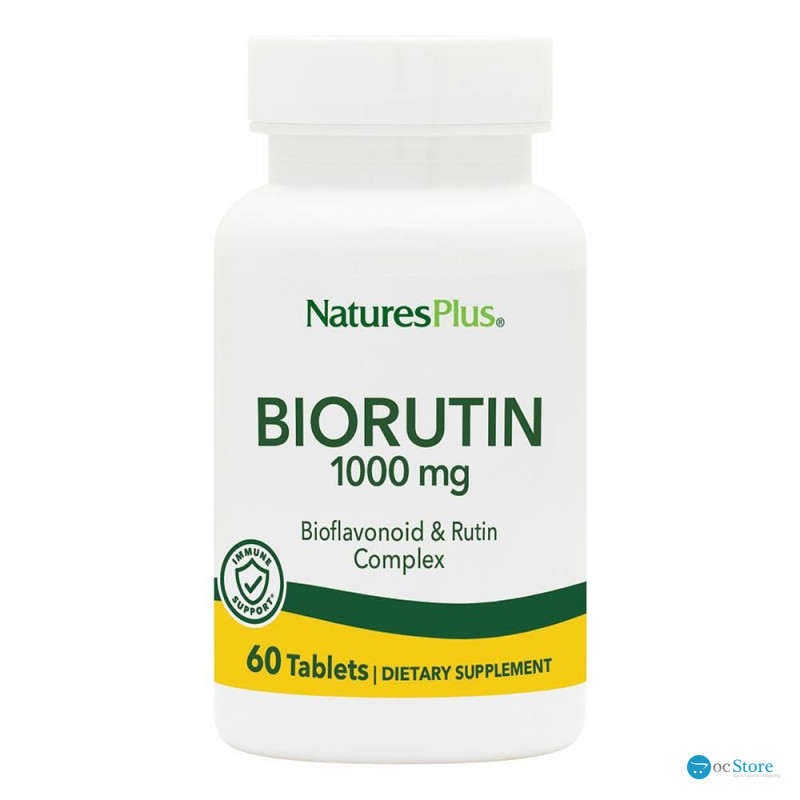 Рутін, Biorutin, Nature's Plus, 1000 мг, 60 пігулок