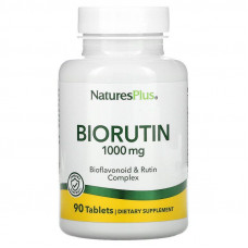 Рутин, Biorutin, Nature's Plus, 1000 мг, 90 таблеток