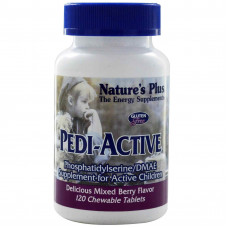 Фосфатидилсерин для активних дітей, Рedi-Active, Nature's Plus, смак ягід, 120 таблеток