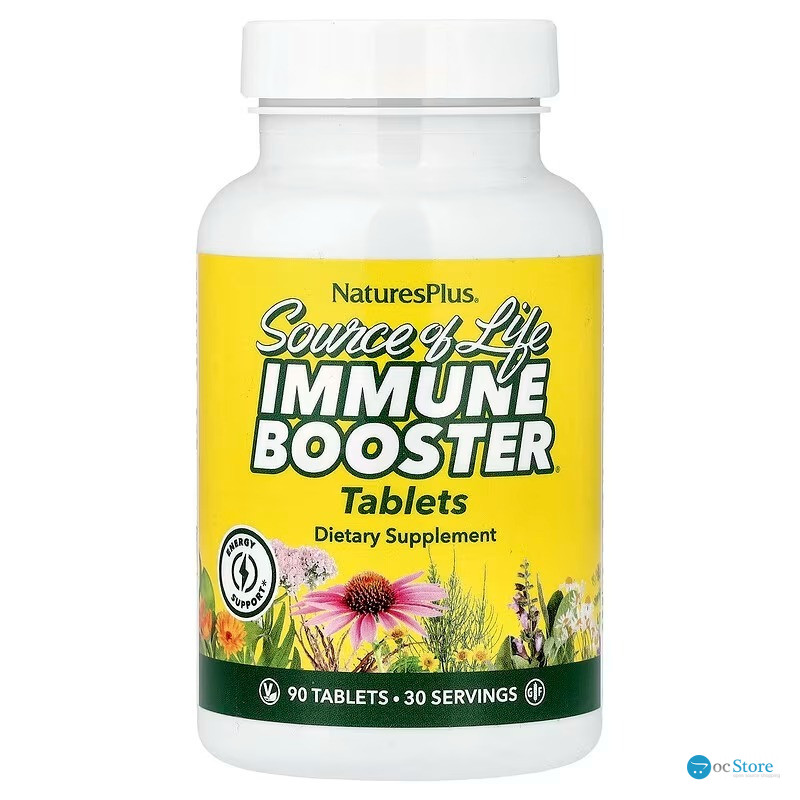 Посилення імунітету, Immune Booster, Nature's Plus, Source of Life, 90 таблеток