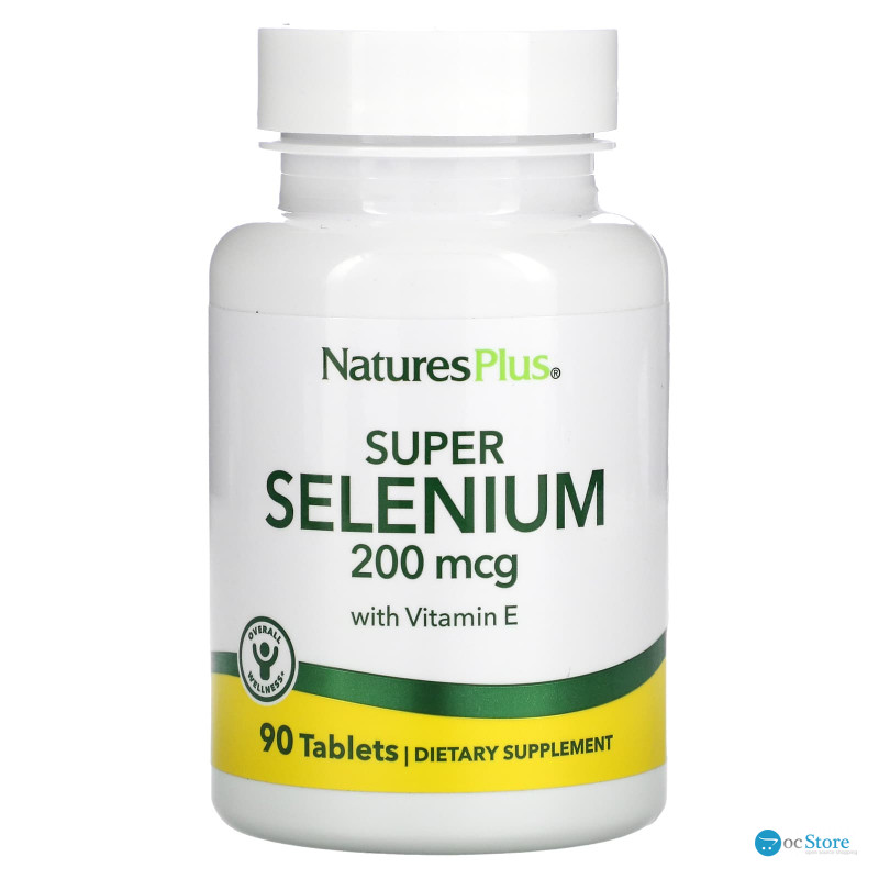Селен, Super Selenium, Nature's Plus, 200 мкг, 90 таблеток
