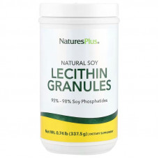 Лецитин із сої, Lecithin Granules, Nature's Plus, натуральні гранули, 337,5 г