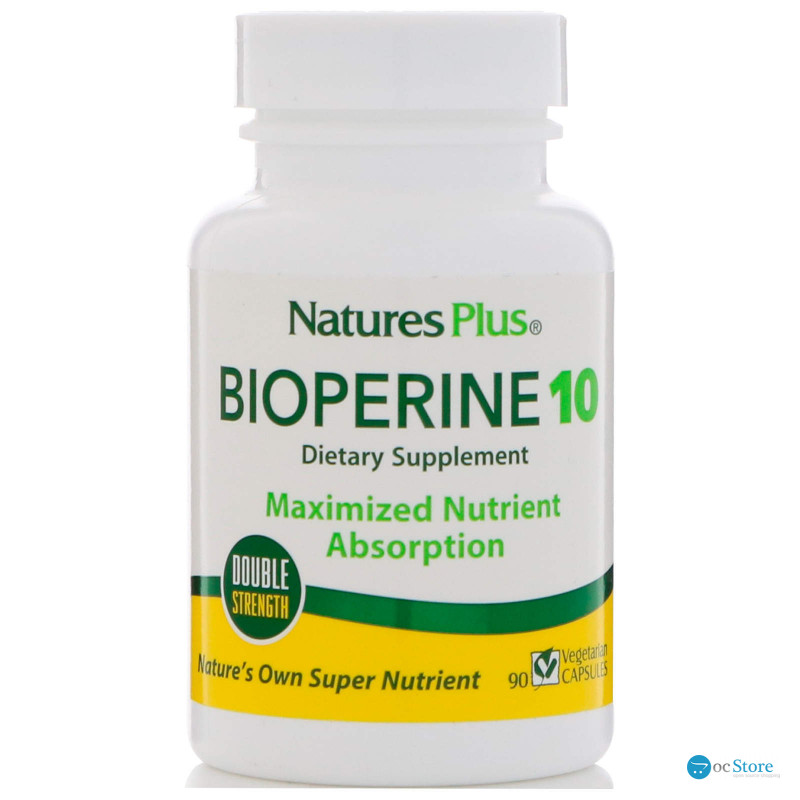 Біоперін, Bioperine, Nature's Plus, 10 мг, 90 капсул